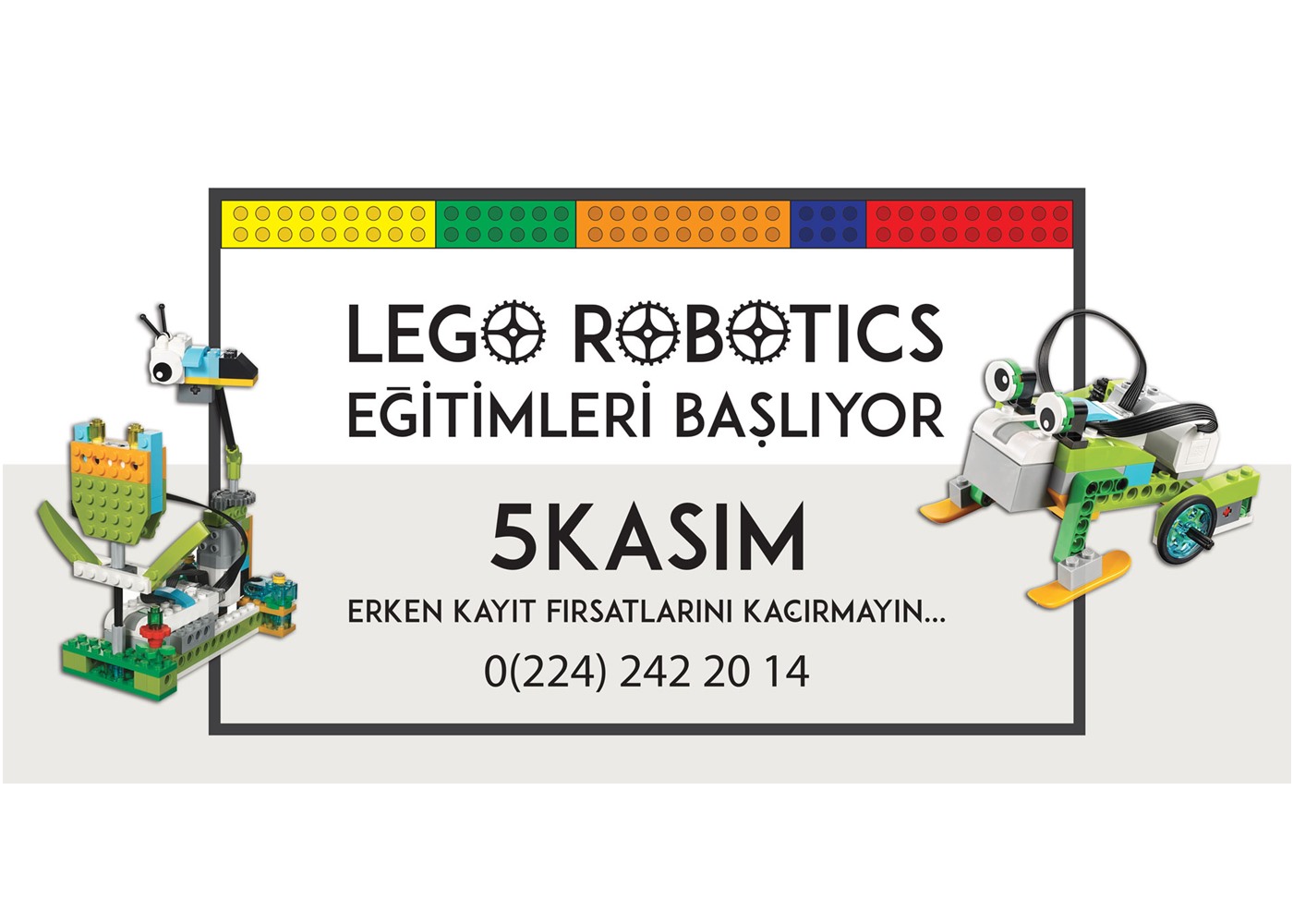 Kids Studio - Lego Robotics atölyelerimiz 5 Kasım'da Kids Studio'da başlıyor.