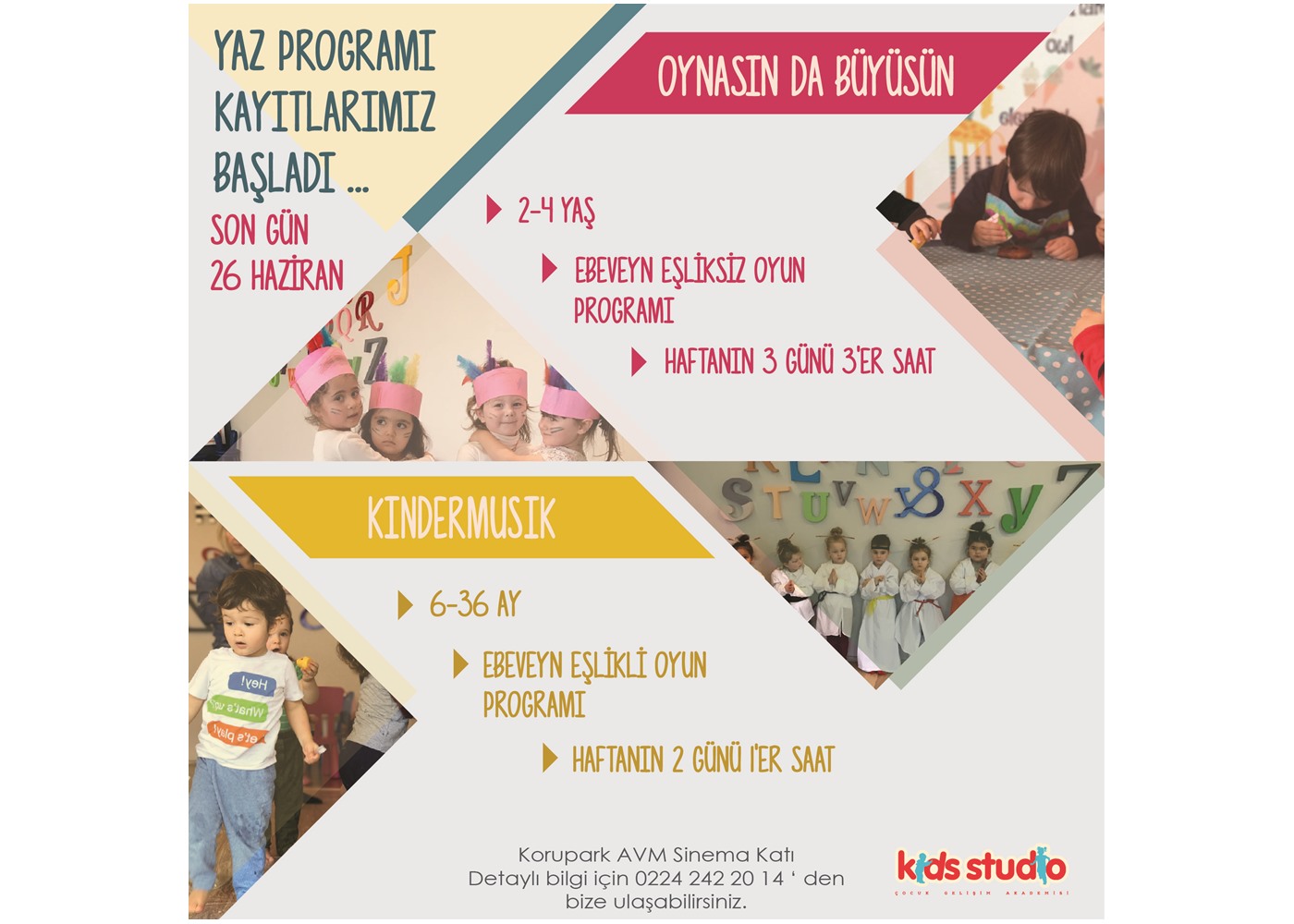Kids Studio - KIDS STUDIO SUMMER CAMP (6 ay - 4 yaş)